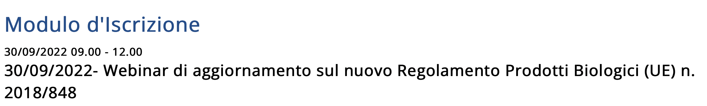 Aggiornamento sul nuovo Regolamento Prodotti Biologici (UE) n. 2018/848